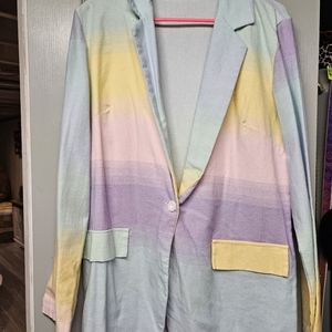 Women's pastal blazer